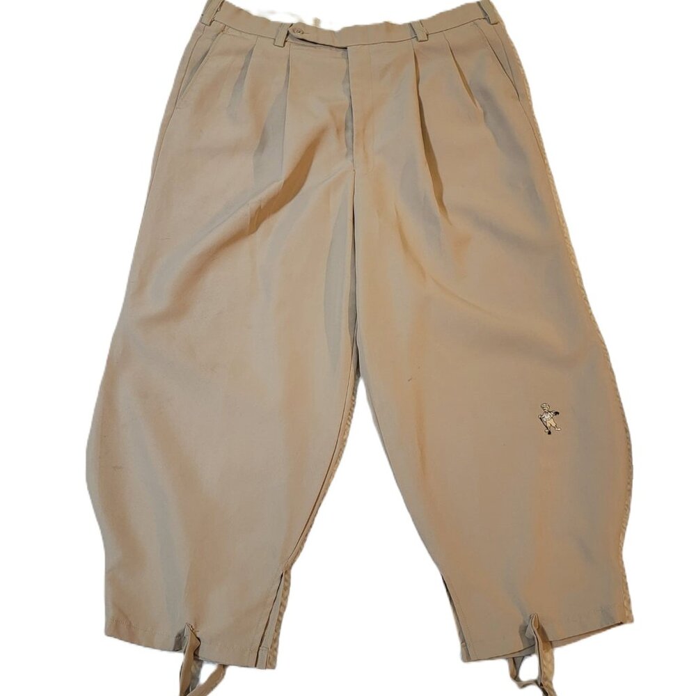 THE T. BARRY KNICKER CO. Pleated Khaki Knickers Men's Sz 40
